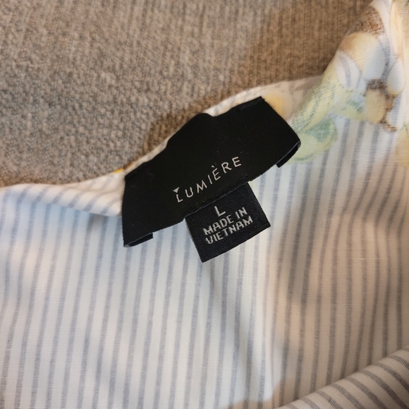 Urban Outfitters Lumiere Boho Floral Boho Festive One Shoulder Casual Top - Picture 4 of 6